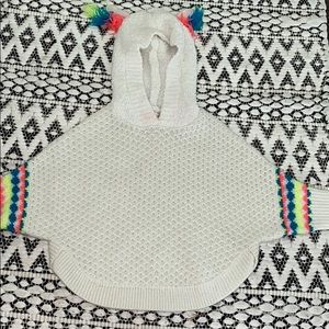 Baby girl pancho/ pull over